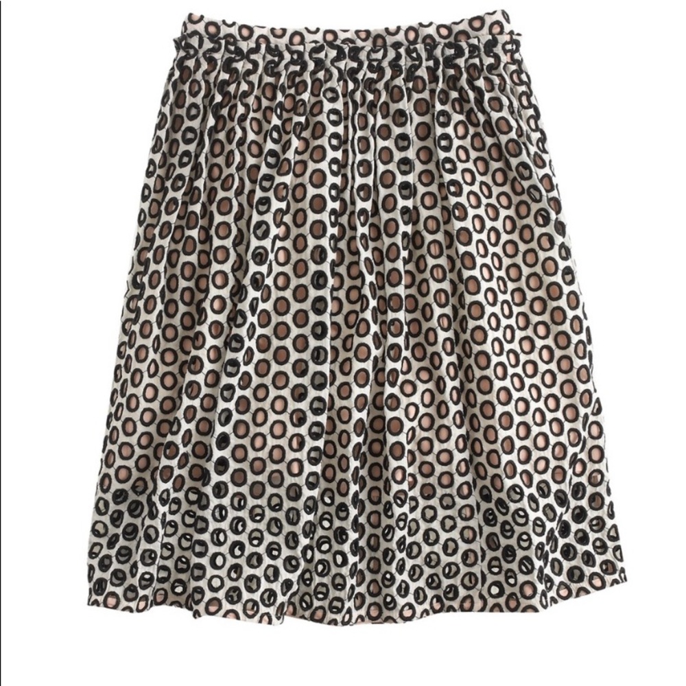 J. Crew   Punchout  Eyelet Skirt —Size 0